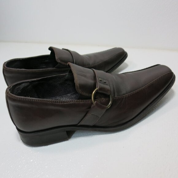 Alfani Strap Leather Dress Square Toe Fashion Oxfords Footwear Men's Shoes 7 M - Picture 4 of 7